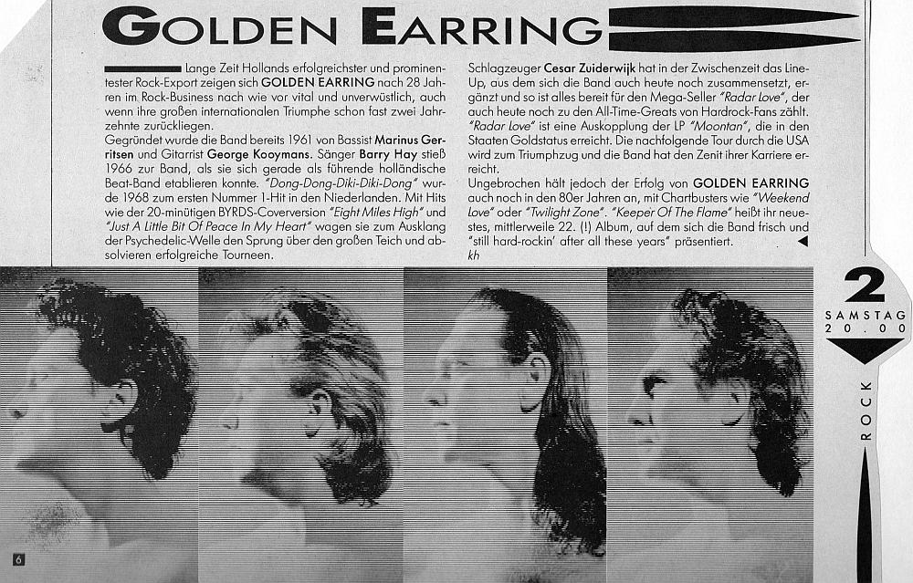 Magazine (Austria) Golden Earring article